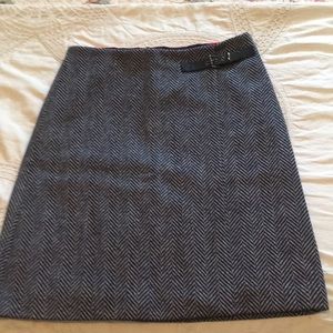 Boden Moon Tweed faux wrap skirt size 6 US